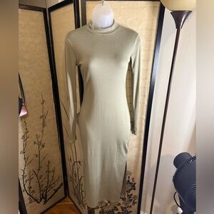 Heart Hips Sage Long Sleeve Dress